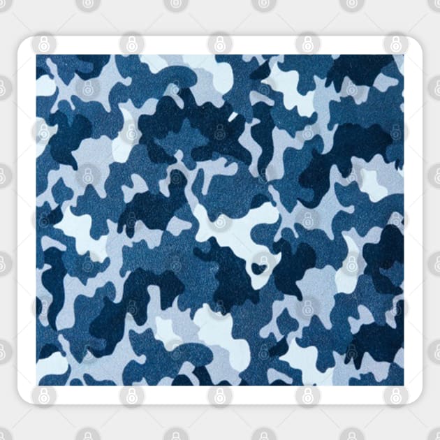 Navy Camouflage Pattern Sticker by Scar